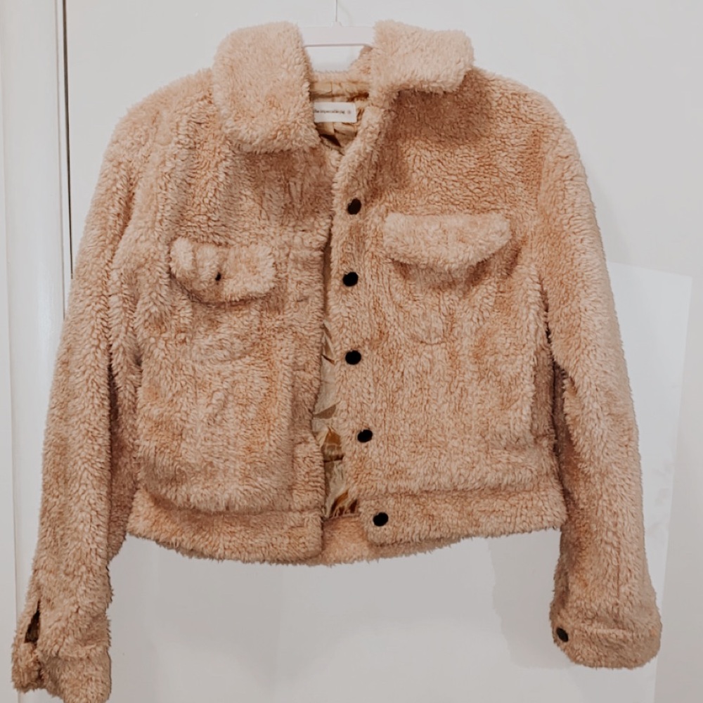 Button up teddy coat from the impeccable pig